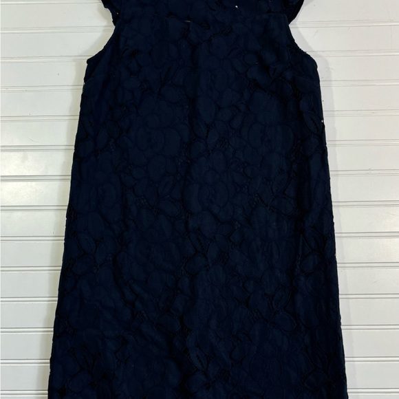Monteau Lace Dress Short Navy Blue Womens Size Small Lined - Picture 6 of 15